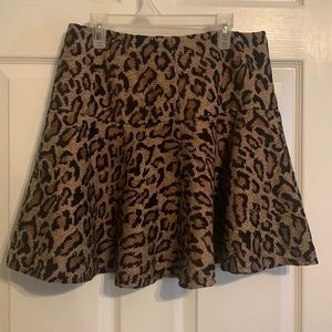 Free People Women’s Leopard Print Skirt Size 6